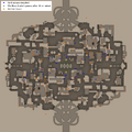 An annotated map of Midtown which displays the locations where crates spawn