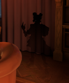 Graves' shadow in the hideout.