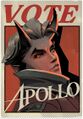 "Vote for Apollo" poster/spray from the 1/23/26 major update