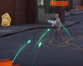 Fortuna's green homing bullets in-game